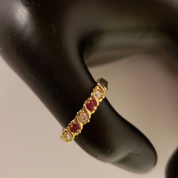 Vintage 1990s Gemstone Thumb Ring - Picture 1 of 3